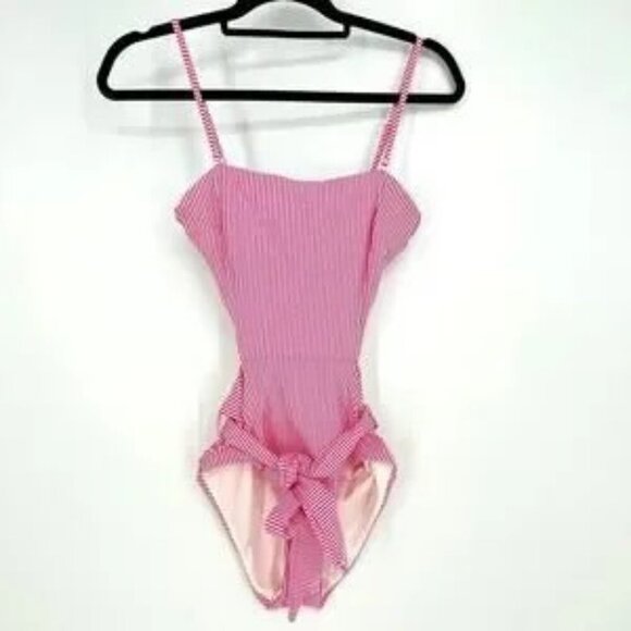 Onia Rumi Stripes One Piece Swimsuit Size S NWOT Cutout Backless - Picture 7 of 9